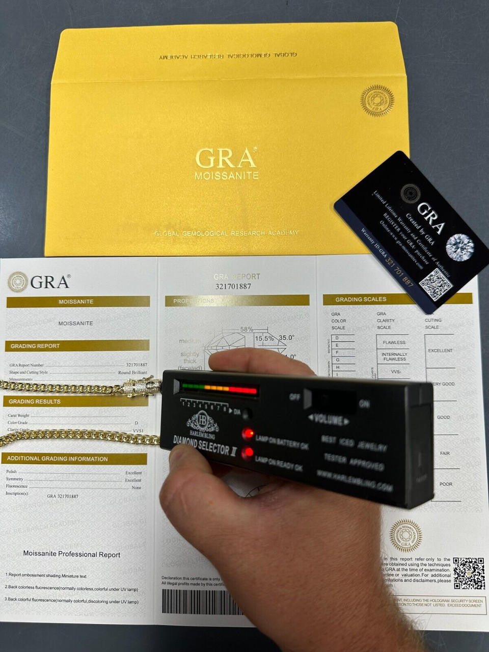 Iced MOISSANITE Clasp 14k Gold Stainless Steel Franco Chain Necklace Bracelet