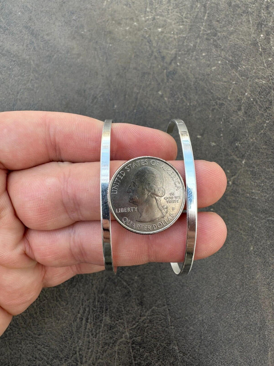 HarlemBling Italy Solid 925 Sterling Silver Plain 1.5" Wide Classic Cuff Bangle Bracelet