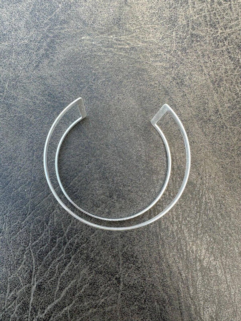 HarlemBling Italy Solid 925 Sterling Silver Plain 1.5" Wide Classic Cuff Bangle Bracelet