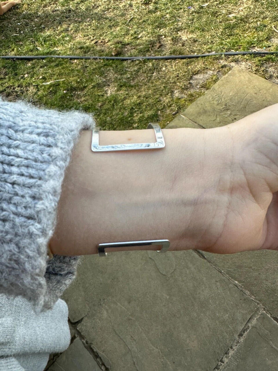 HarlemBling Italy Solid 925 Sterling Silver Plain 1.5" Wide Classic Cuff Bangle Bracelet