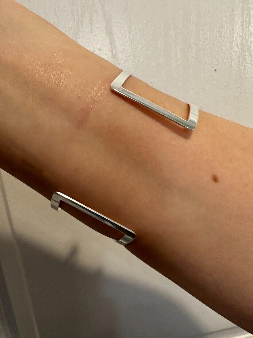 HarlemBling Italy Solid 925 Sterling Silver Plain 1.5" Wide Classic Cuff Bangle Bracelet