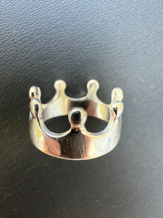 HarlemBling King/Queen Crown Ring - 925 Silver - Plain