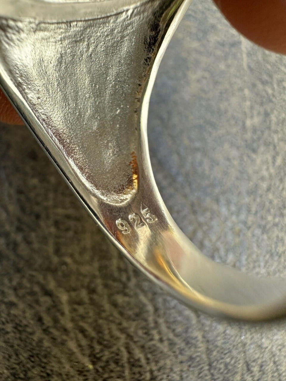 HarlemBling Large Genuine Baltic Amber Stone Mens Real Solid 925 Sterling Silver Signet Ring