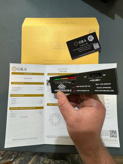 HarlemBling Large Real Solid 10k White Gold Iced Kite Moissanite Earrings Pass Diamond Test