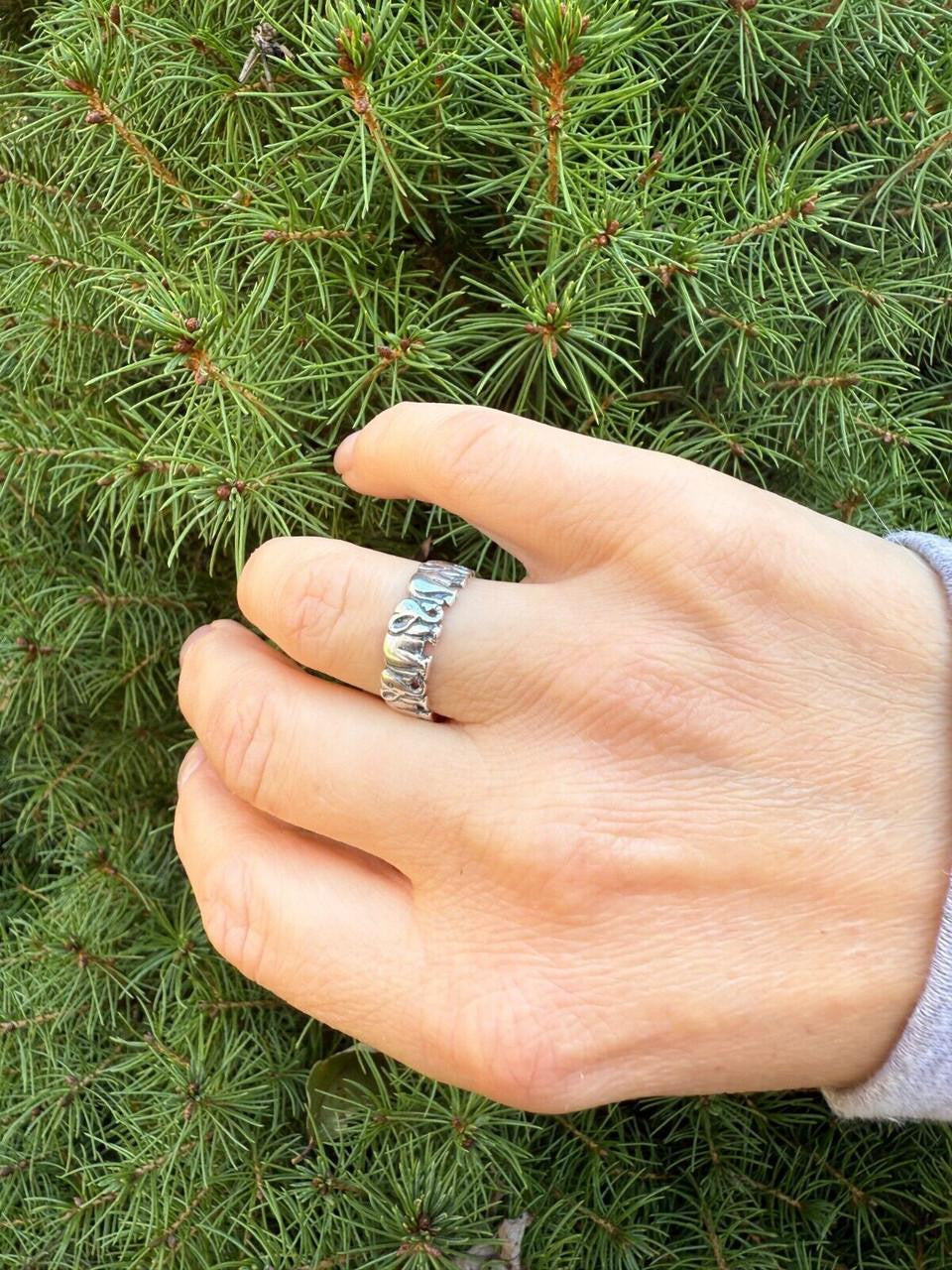 HarlemBling Lucky Elephant Band Ring - 925 Silver - Plain