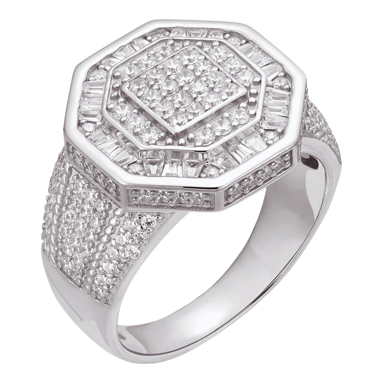 HarlemBling Mafia Boss Ring - 925 Silver - CZ Stones