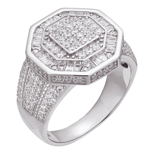 HarlemBling Mafia Boss Ring - 925 Silver - CZ Stones