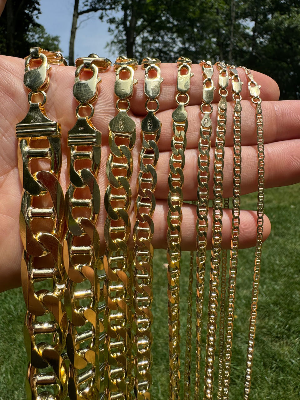 Mariner Link Chain Necklace Or Bracelet - 14k Gold Vermeil 925