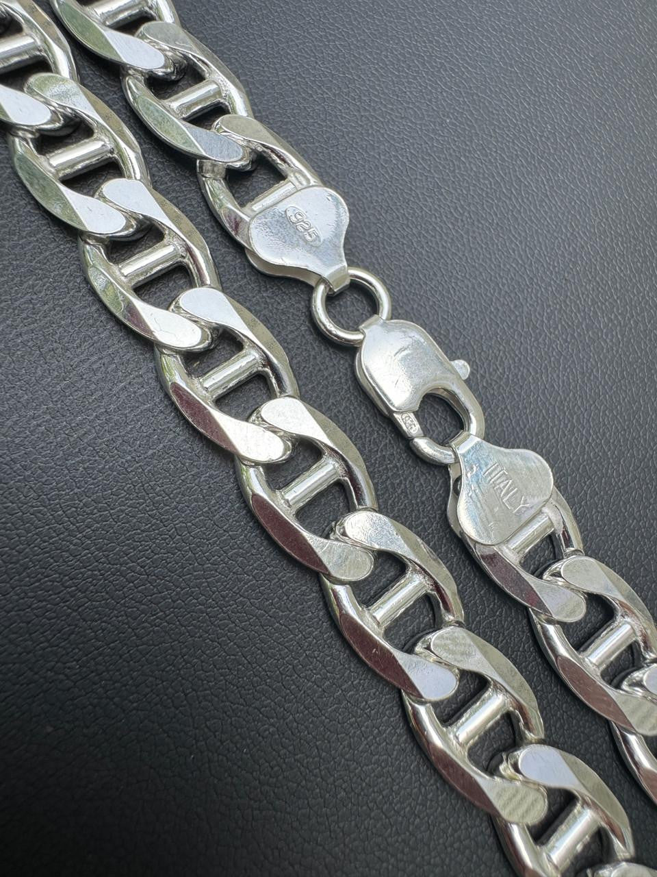 HarlemBling Mariner Link Chain Necklace Or Bracelet - 925 Sterling Silver - 6"-30" - 2.5mm-16mm