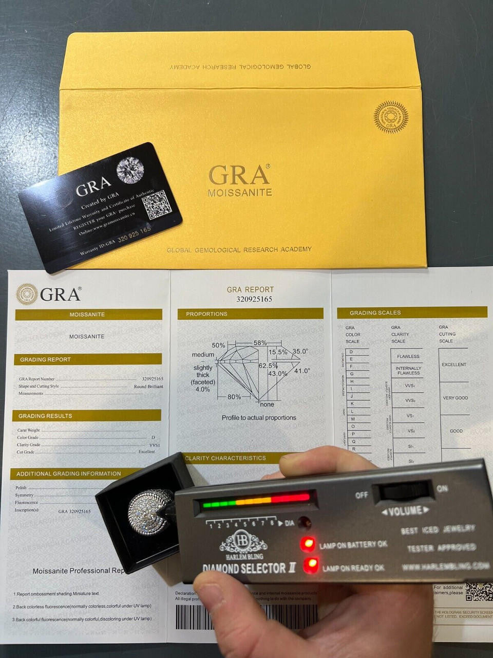 HarlemBling Mens 925 Silver Iced MOISSANITE RING Pass Diamond Test Pinky Hip Hop BIG 4.5ct