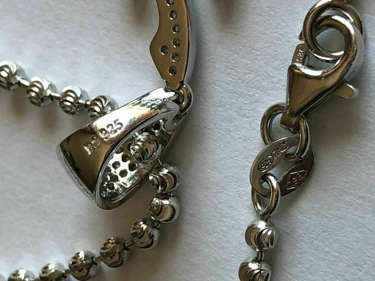 HarlemBling Mens Allah Islam Pendant 1ct Man Made Diamond Solid Sterling Silver 925 Diamond