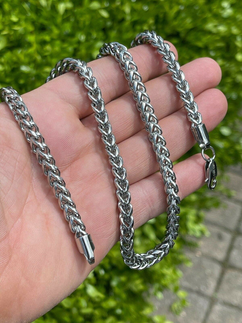 HarlemBling Mens Franco Chain Stainless Steel Necklace BEST QUALITY 18-30 3-8mm HEAVY