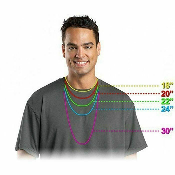 HarlemBling Mens Gold Figaro Chain 5mm 14k Yellow Gold Over Stainless Steel 18-30 Lengths