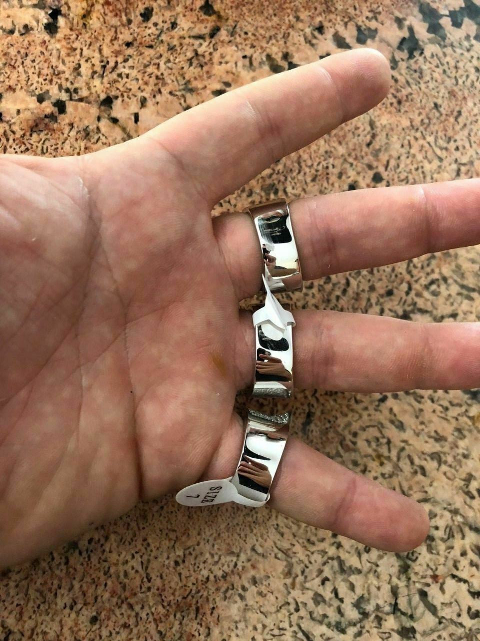 HarlemBling Mens Hip Hop 3D STAR Solid 14k Gold and 925 Silver Diamond Pinky RING Real Icy