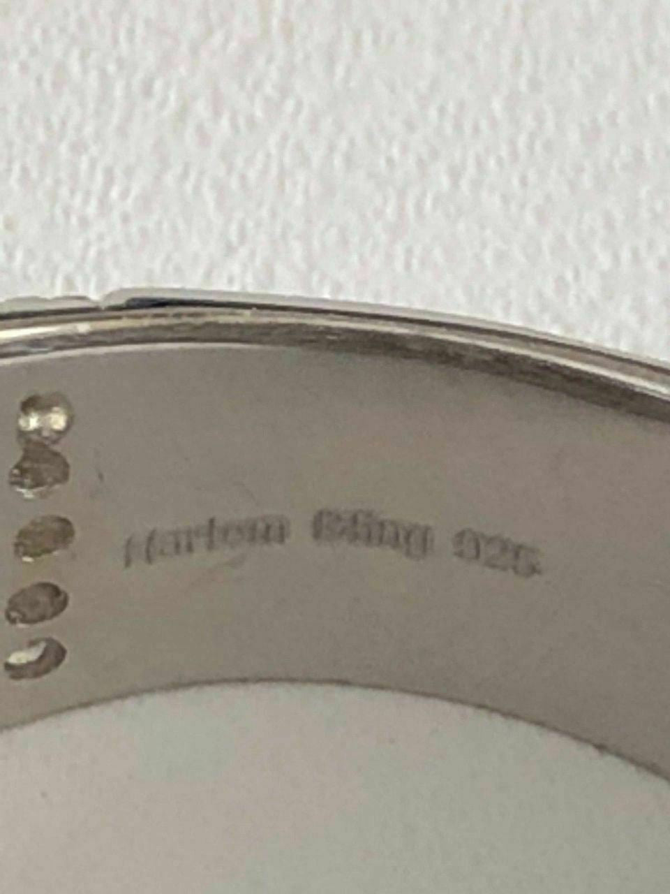 HarlemBling Mens Large Round Solid 925 Silver 10ct Diamond Pinky RING ICY HIP-HOP Size 7-13