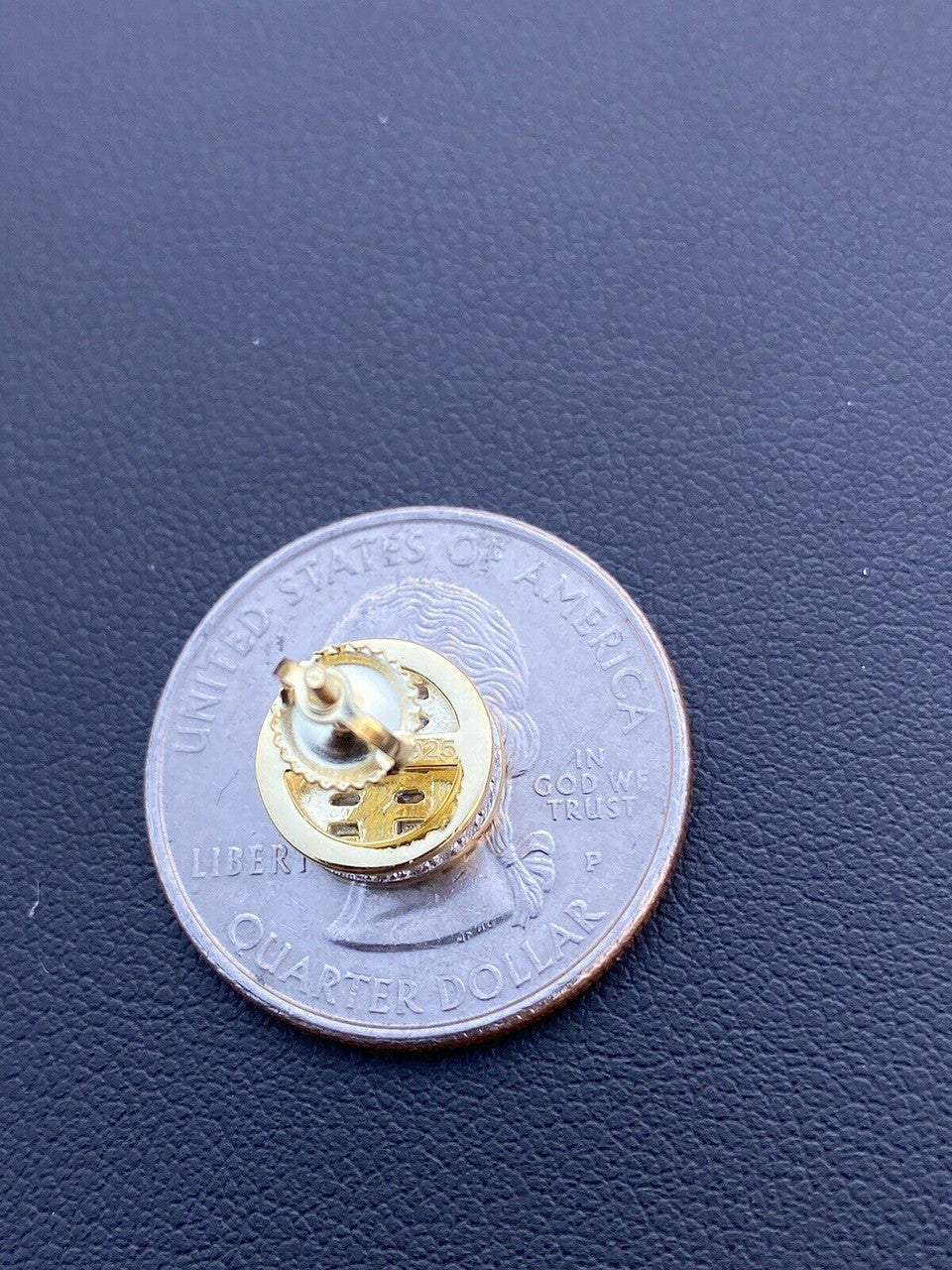 HarlemBling Mens Real Solid 14k Gold Vermeil 925 Silver Iced Baguette Hip Hop Earrings Studs