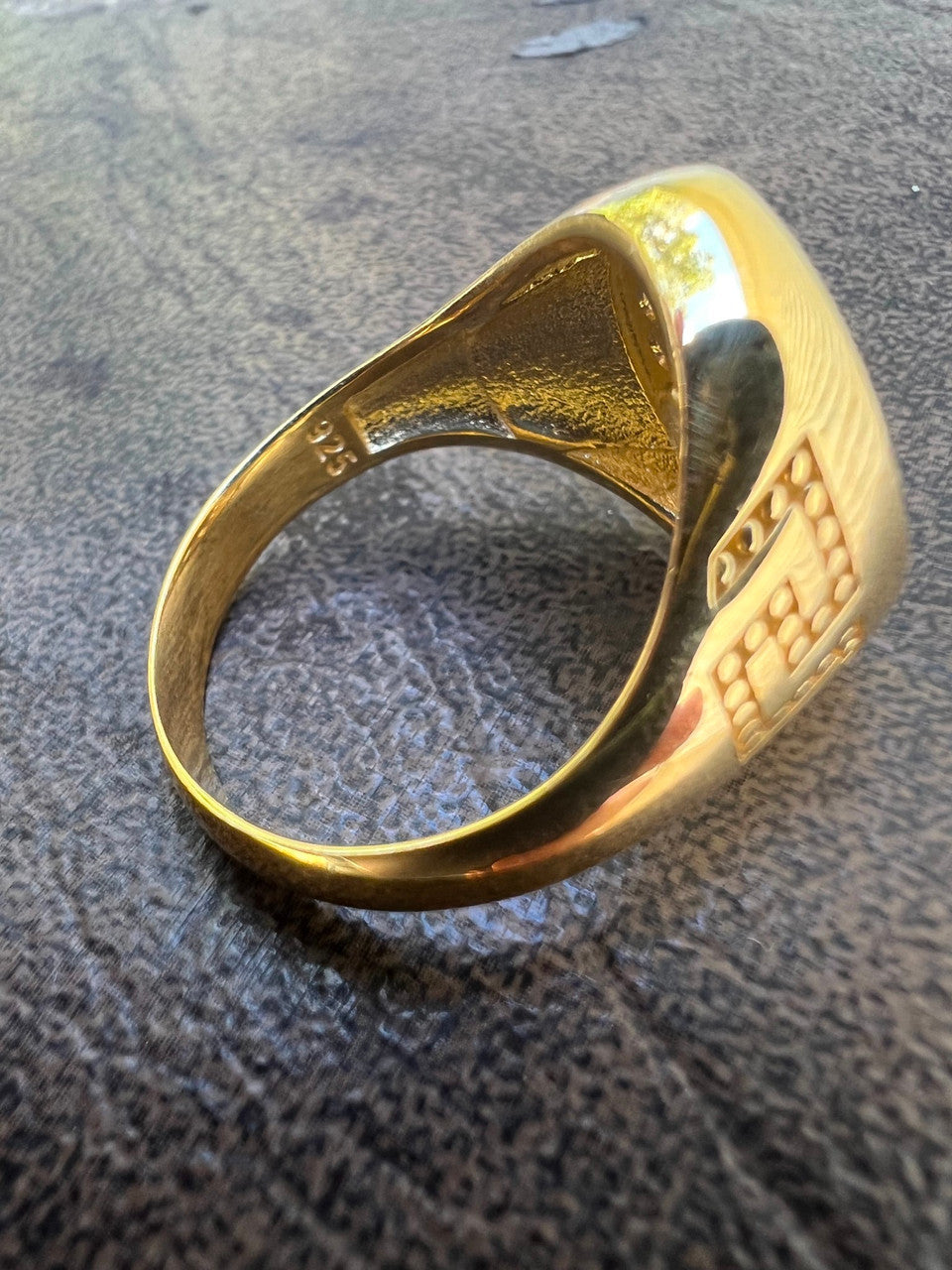 HarlemBling Mens Real Solid 925 Sterling Silver 14k Gold Vermeil Medusa Hip Hop Ring Sz 7-13