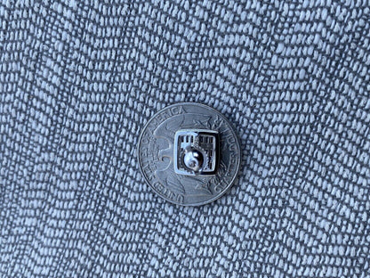 HarlemBling Mens Real Solid 925 Sterling Silver Iced Baguette CZ Earrings Studs 10mm Aretes