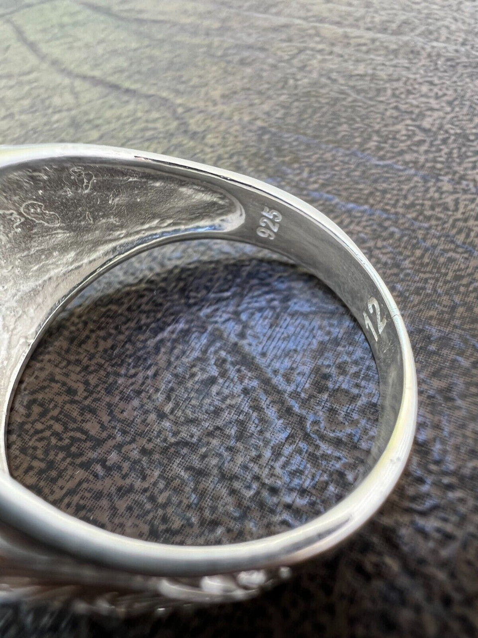 HarlemBling Mens Real Solid 925 Sterling Silver Iced CZ Ring Hip Hop Size 7 8 9 10 11 12 13