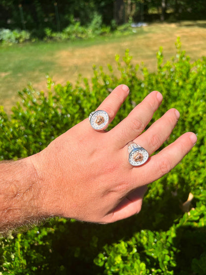 HarlemBling Mens Real Solid 925 Sterling Silver Medusa Hip Hop Iced Out Ring Sz 7-13