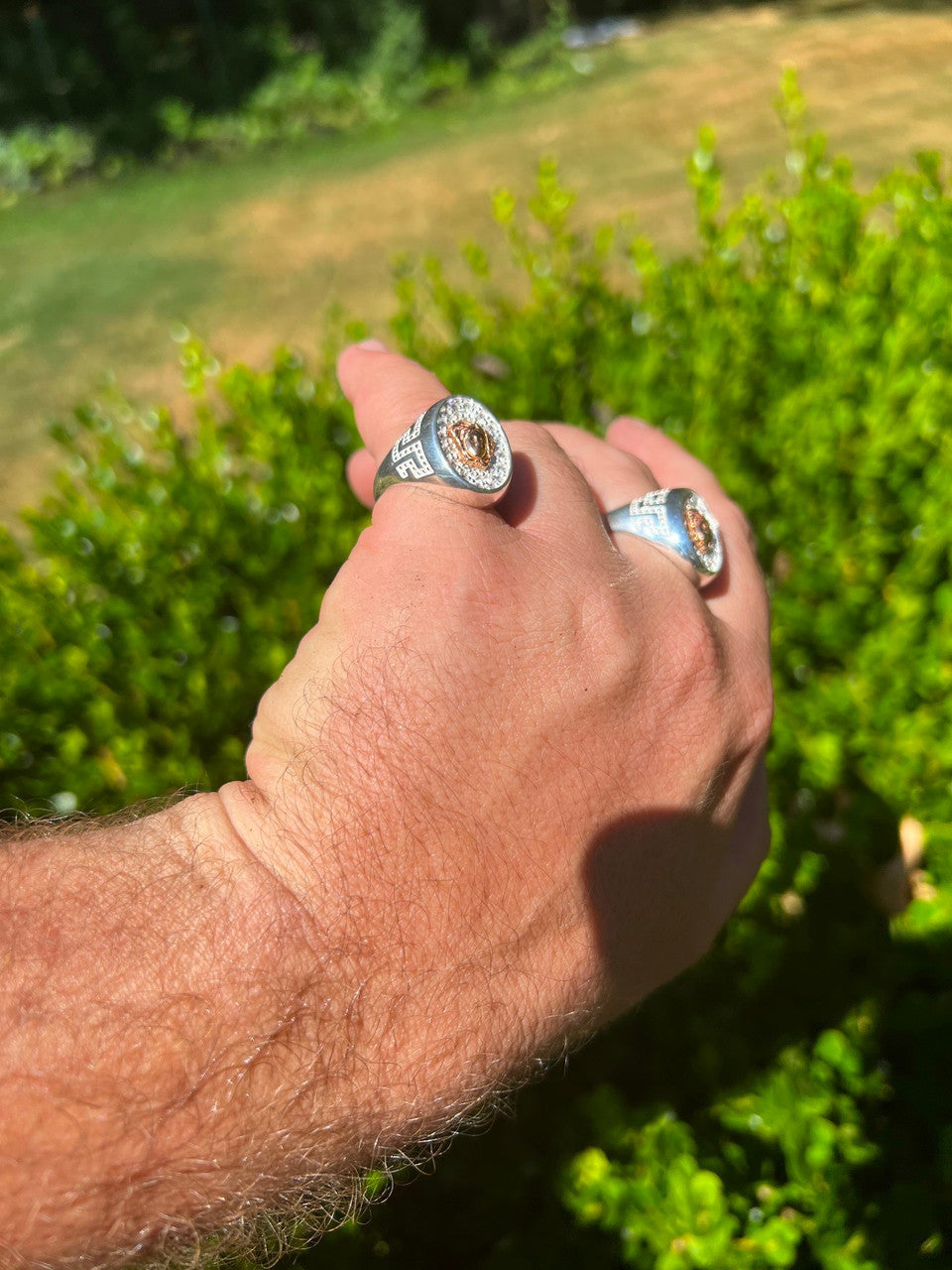 HarlemBling Mens Real Solid 925 Sterling Silver Medusa Hip Hop Iced Out Ring Sz 7-13