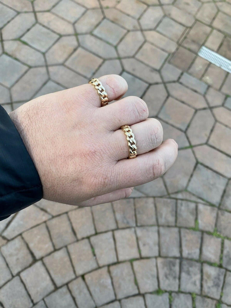 HarlemBling Mens Solid 14k Gold Miami Cuban Ring 6mm Wedding Band Pinky Ring Sz 7-13 ITALY