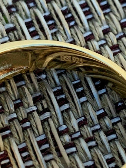 HarlemBling Mens Tri-Color 14k Yellow, Rose Gold, and 925 Silver Real Icy Ring Size 7-13 Pinky