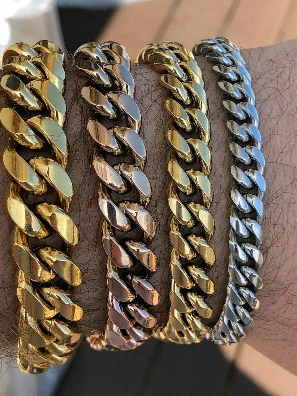 Real 10k Yellow Gold 6mm Miami Cuban Link Bracelet 8 inch SOLID END - GBJ Real 10k Yellow Gold 6mm Miami Cuban Link Bracelet 8 inch SOLID END - GBJ