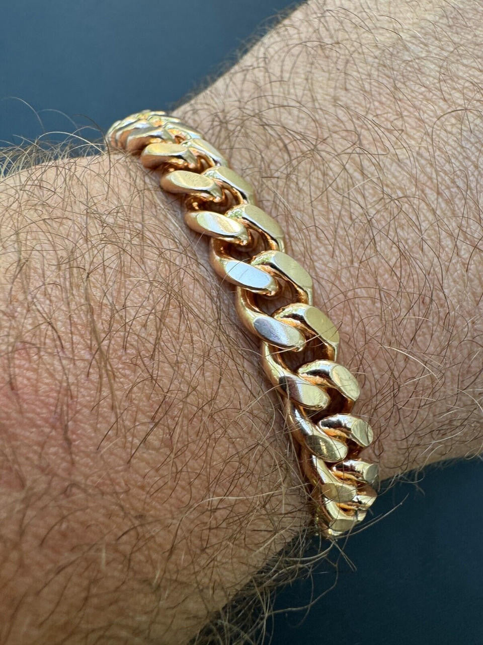 HarlemBling Miami Cuban Link Bracelet - 14k Rose Gold Vermeil 925 Sterling Silver - 7"-9.5" - 4mm-10.5mm