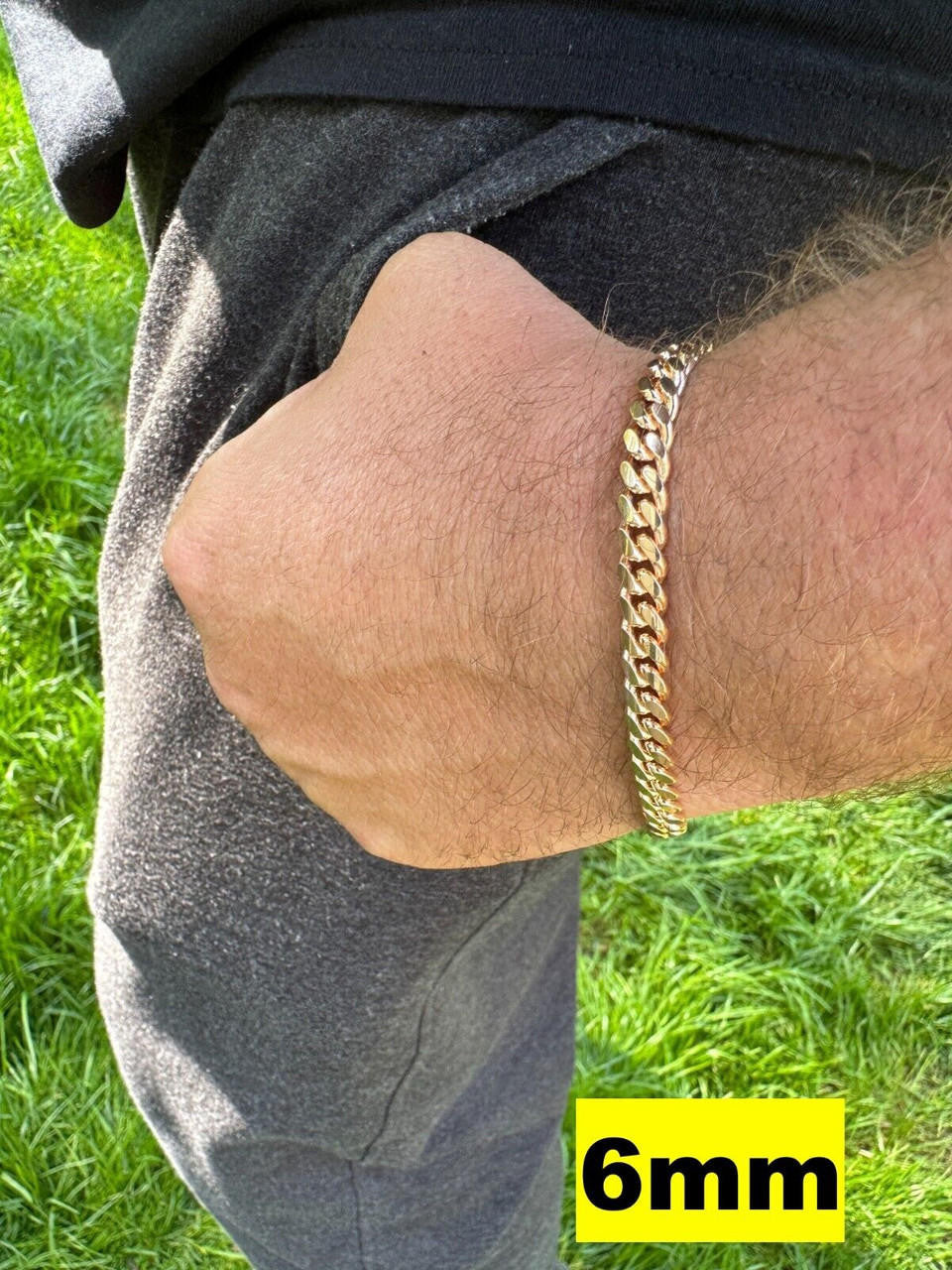 HarlemBling Miami Cuban Link Bracelet - 14k Rose Gold Vermeil 925 Sterling Silver - 7"-9.5" - 4mm-10.5mm