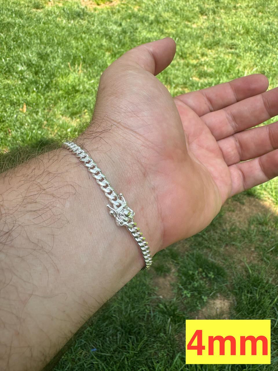 HarlemBling Miami Cuban Link Bracelet - 925 Sterling Silver - 7-9.5" - 4-10.5mm