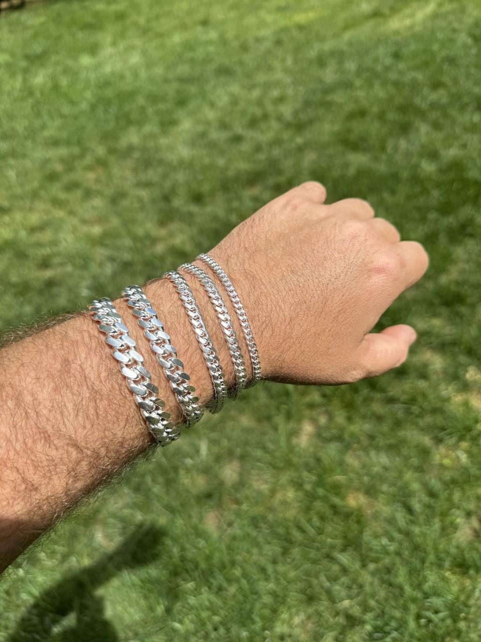 HarlemBling Miami Cuban Link Bracelet - 925 Sterling Silver - 7-9.5" - 4-10.5mm