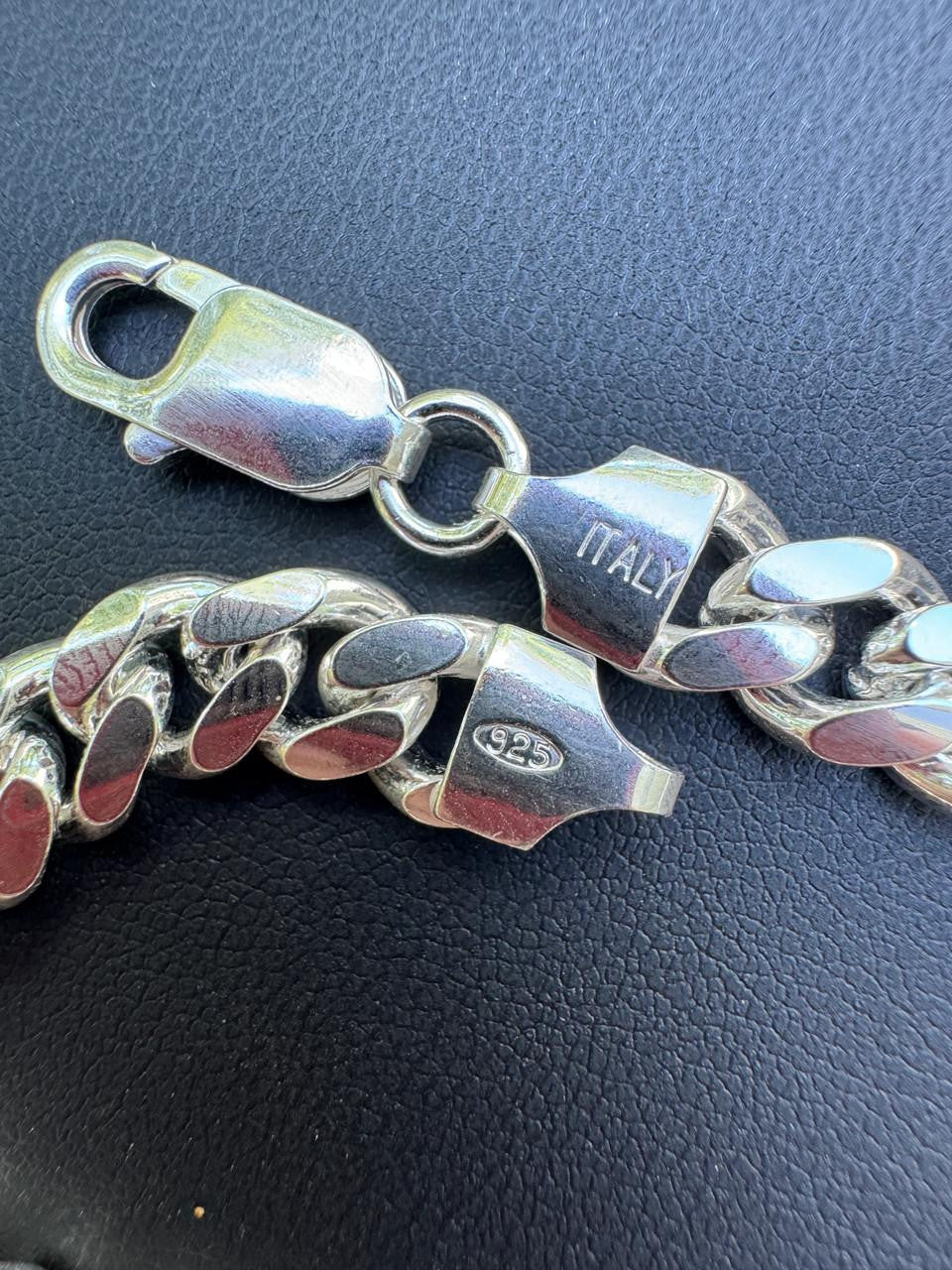 HarlemBling Miami Cuban Link Bracelet Lobster Clasp - 925 Sterling Silver - 6.5"-9" - 4mm-12mm