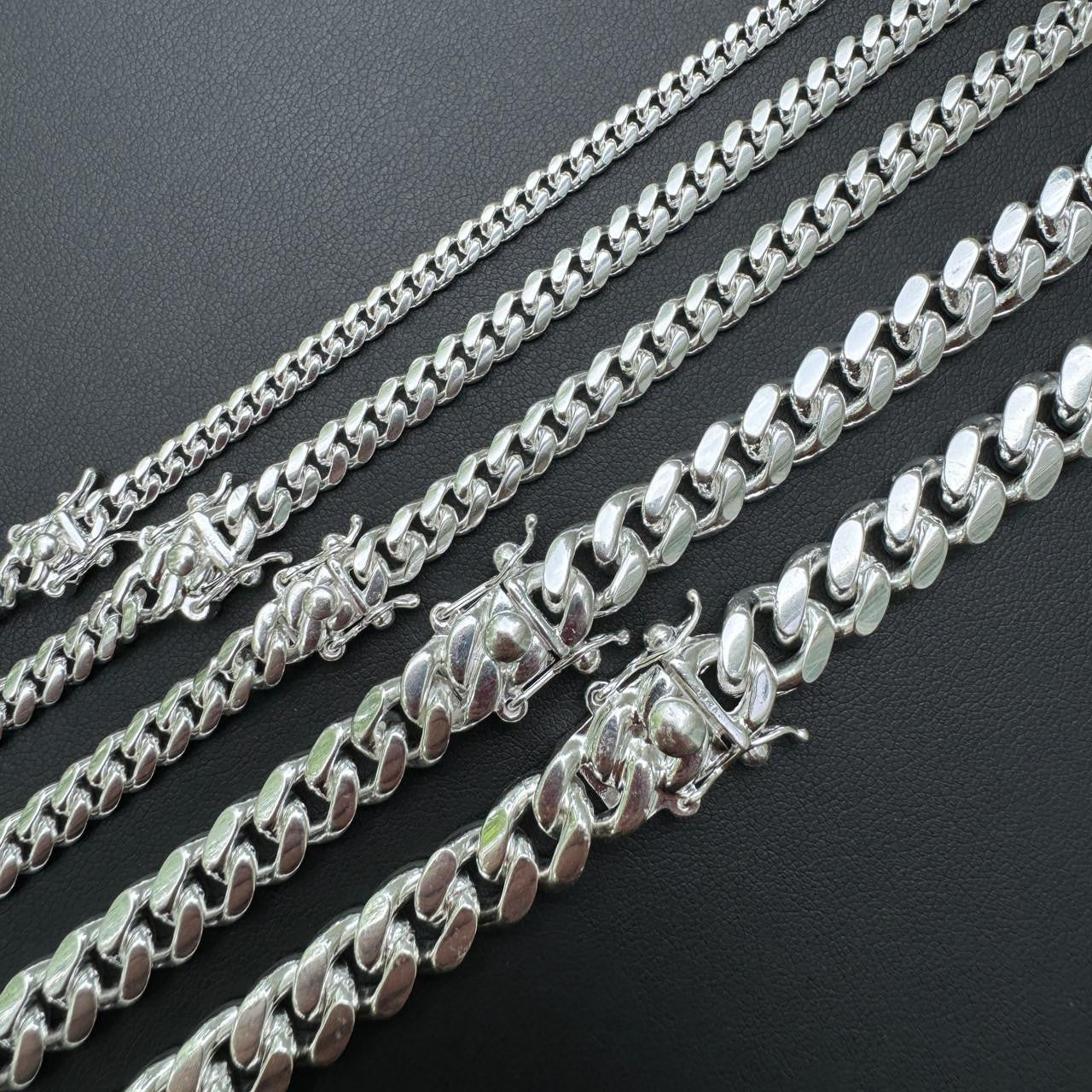 Miami Cuban Link Chain Necklace - 925 Sterling Silver – Harlembling