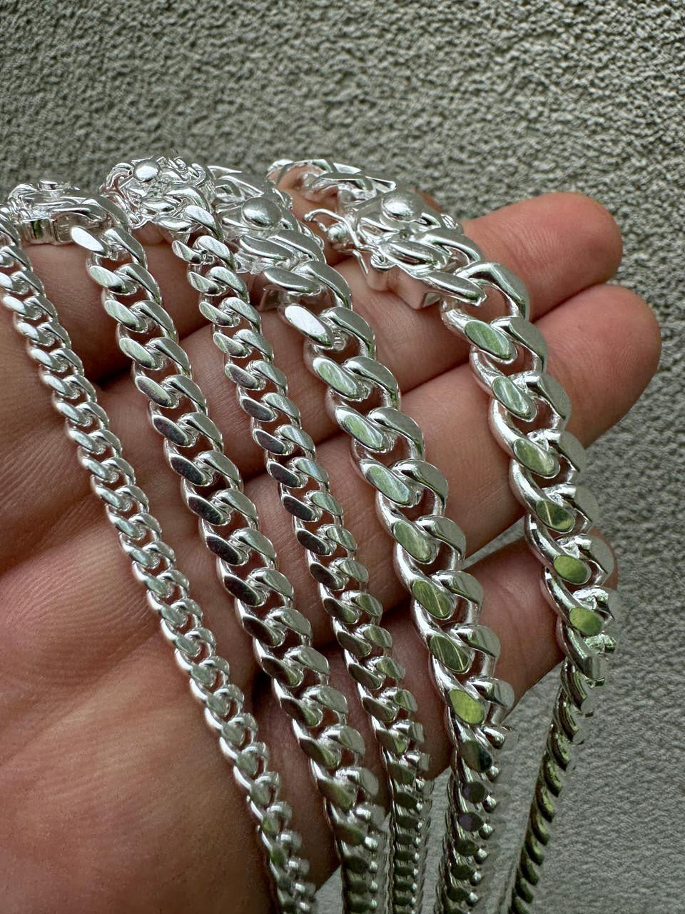 Miami Cuban Link Chain Necklace - 925 Sterling Silver – Harlembling