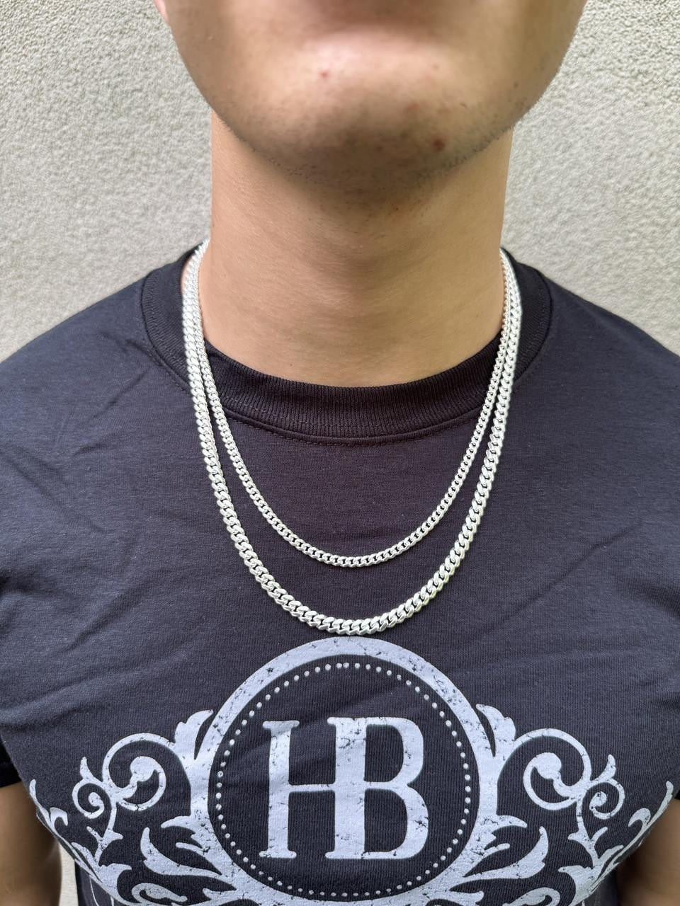 Miami Cuban Link Chain Necklace - 925 Sterling Silver – Harlembling