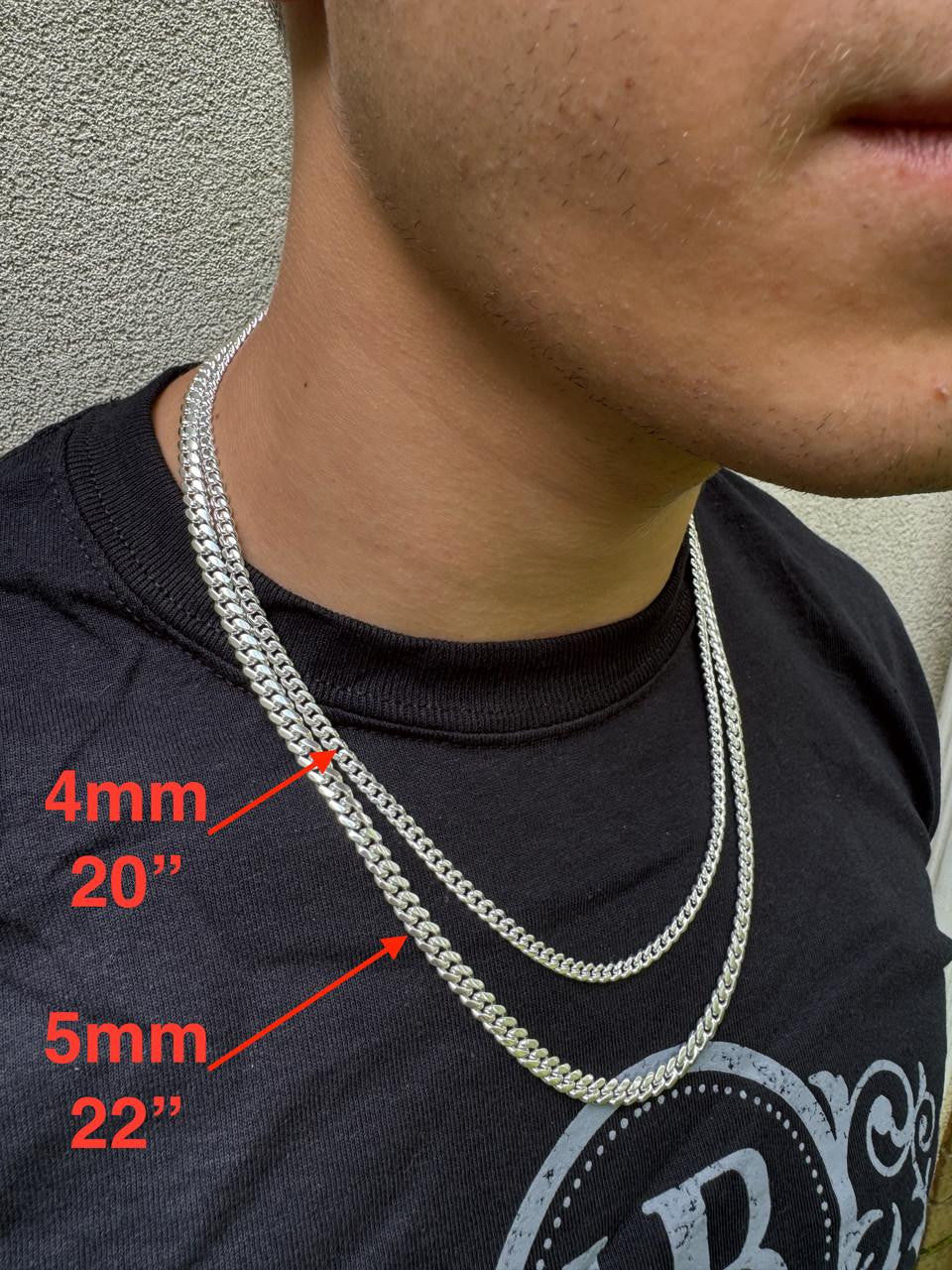 Miami Cuban Link Chain Necklace - 925 Sterling Silver – Harlembling