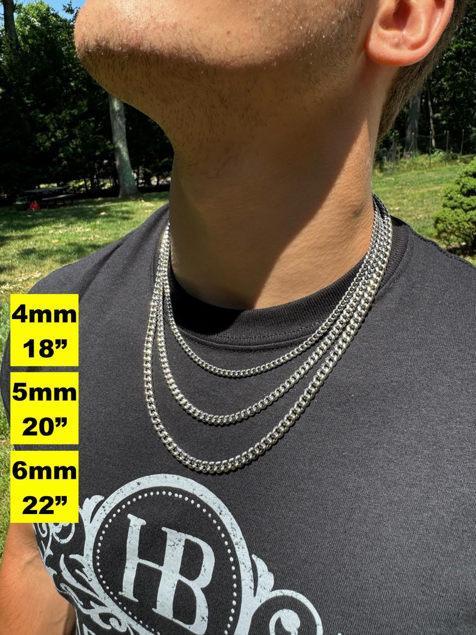 QQTDFG 11/13/16mm Polished Fashion Mens Chain Stainless Steel Curb Cuban Link Necklace-Silver Gold-16mm-7.5 inch bracelet QQTDFG 11/13/16mm Polished Fashion Mens Chain Stainless Steel Curb Cuban Link Necklace-Silver Gold-16mm-7.5 inch bracelet
