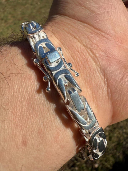 HarlemBling Modern Byzantine Link Bracelet W. Box Lock - 925 Sterling Silver -7"-9" - 5mm-10mm