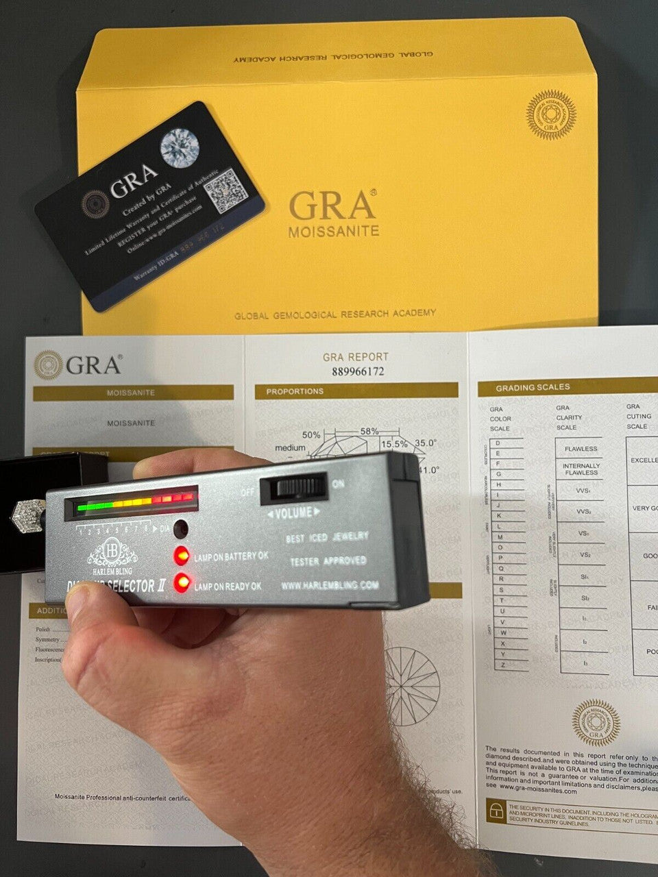 HarlemBling Moissanite 14k Gold Plated 925 Silver Hip Hop Iced Pinky Ring Pass Diamond Test