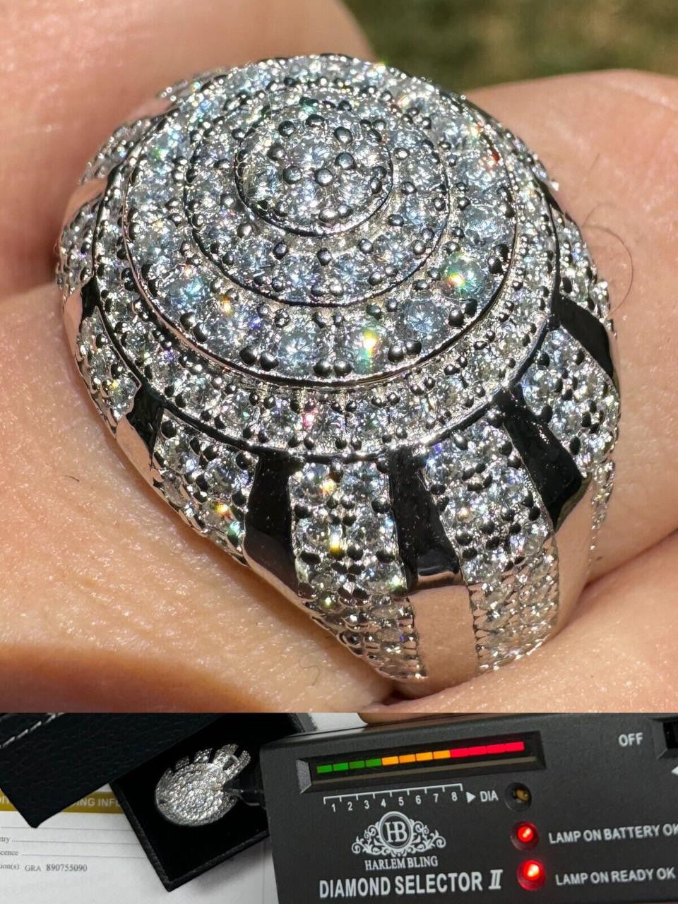 HarlemBling MOISSANITE Arabian Royal Crown Iced Out Ring - 925 Silver