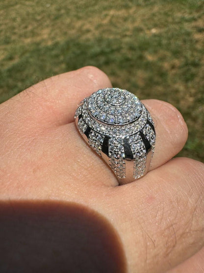 HarlemBling MOISSANITE Arabian Royal Crown Iced Out Ring - 925 Silver