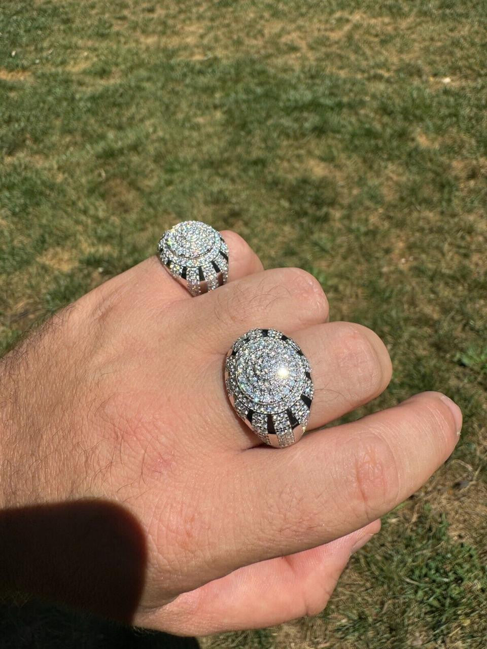 HarlemBling MOISSANITE Arabian Royal Crown Iced Out Ring - 925 Silver