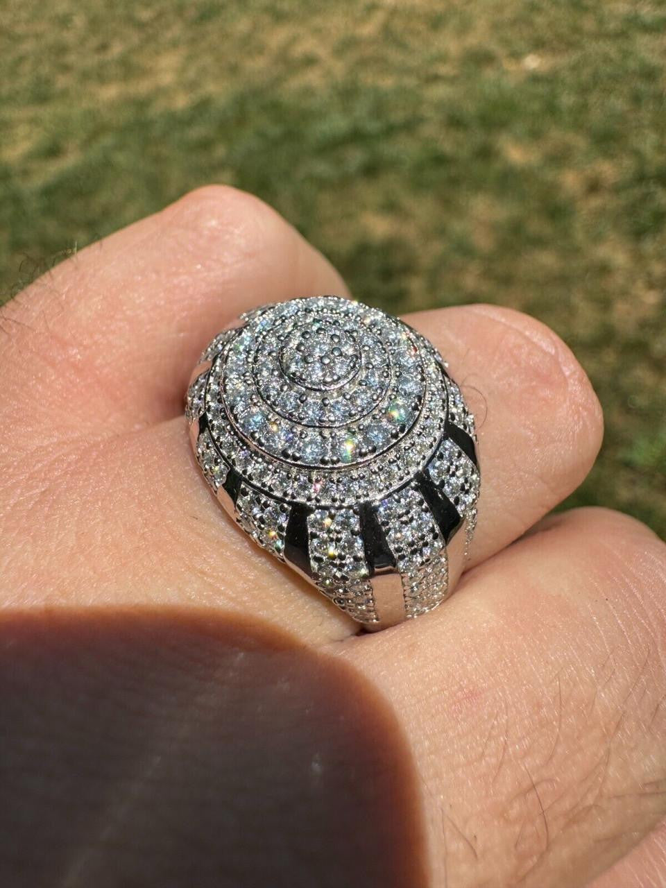 HarlemBling MOISSANITE Arabian Royal Crown Iced Out Ring - 925 Silver