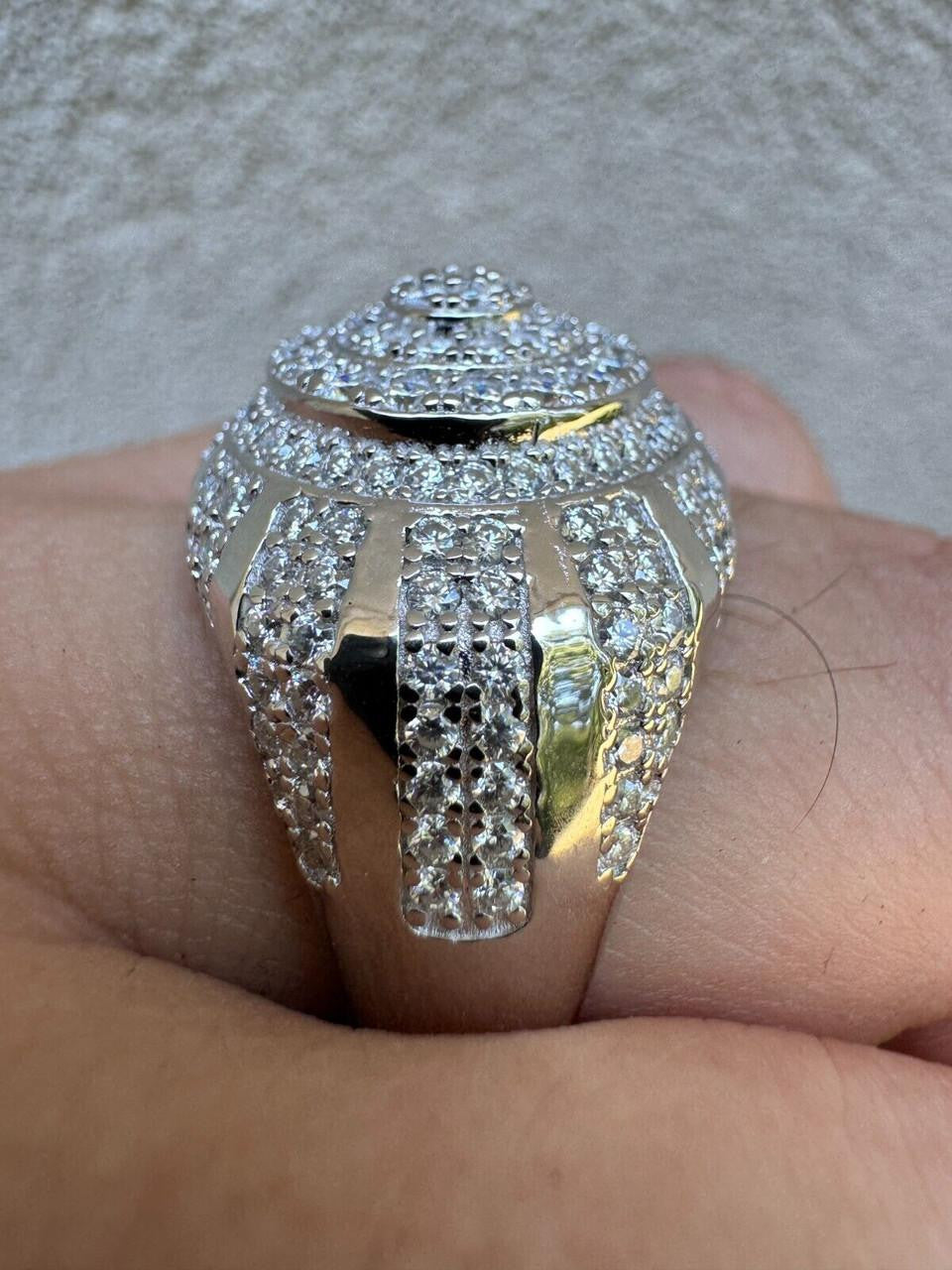 HarlemBling MOISSANITE Arabian Royal Crown Iced Out Ring - 925 Silver