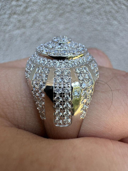 HarlemBling MOISSANITE Arabian Royal Crown Iced Out Ring - 925 Silver