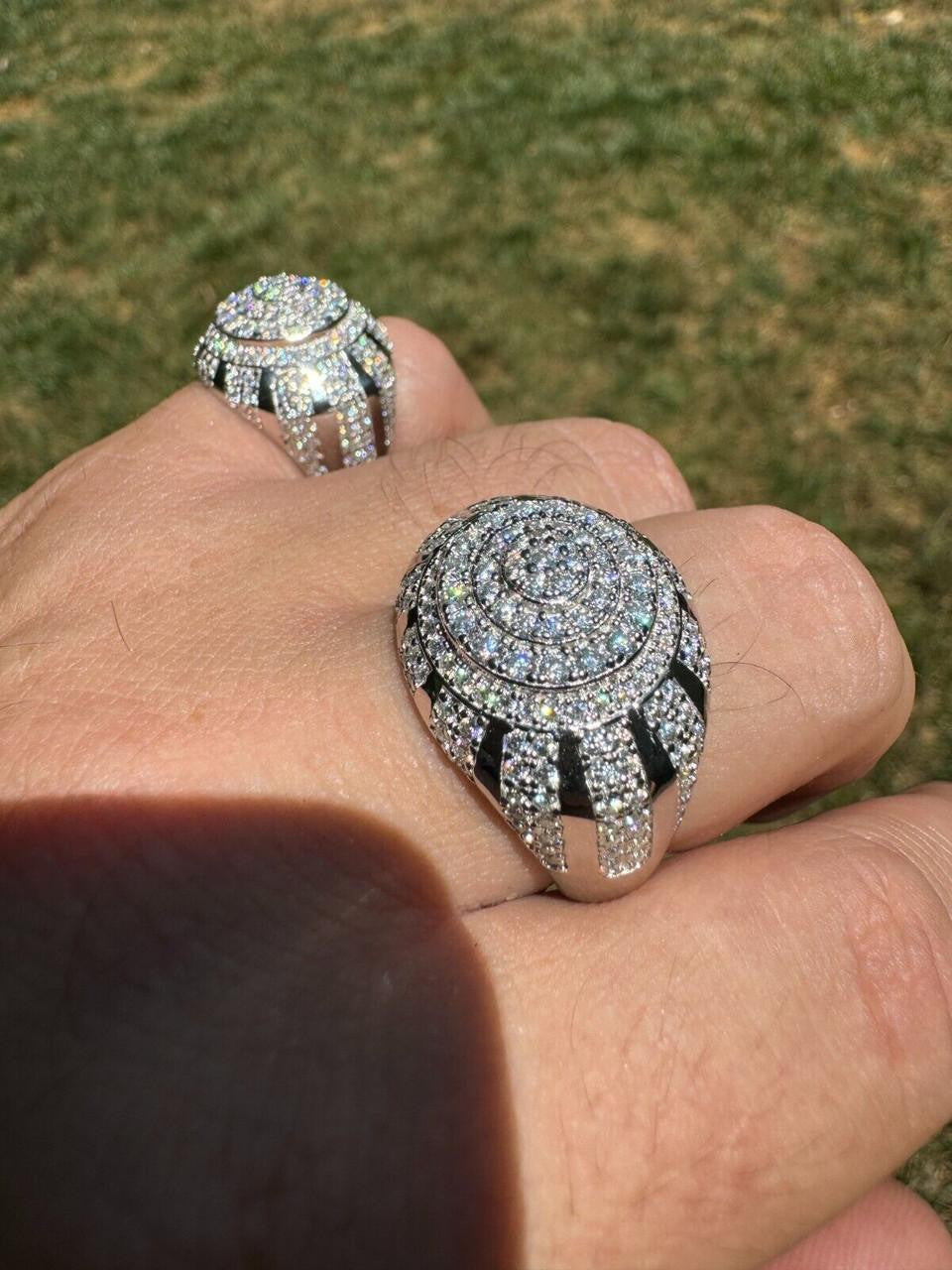 HarlemBling MOISSANITE Arabian Royal Crown Iced Out Ring - 925 Silver