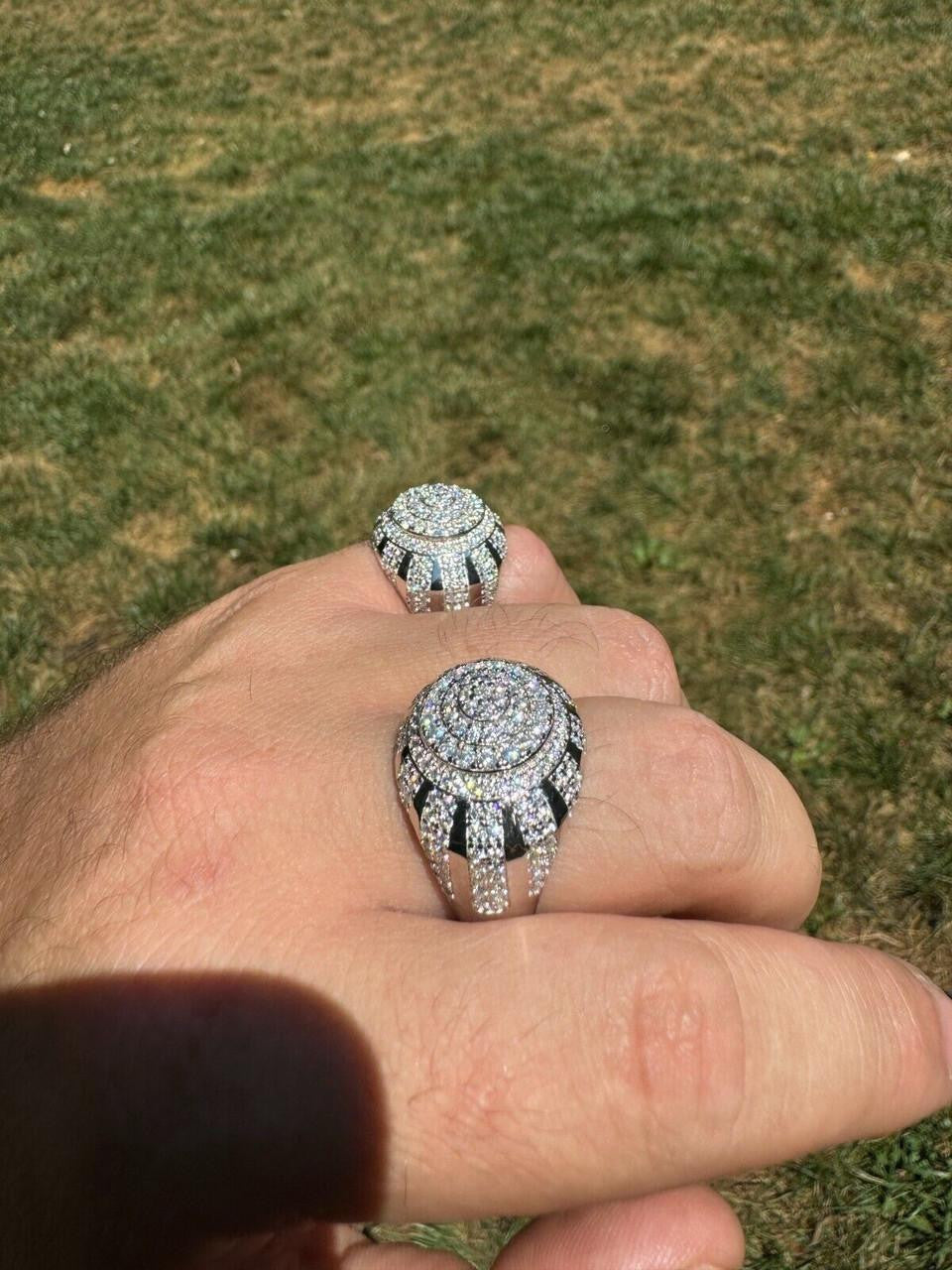 HarlemBling MOISSANITE Arabian Royal Crown Iced Out Ring - 925 Silver