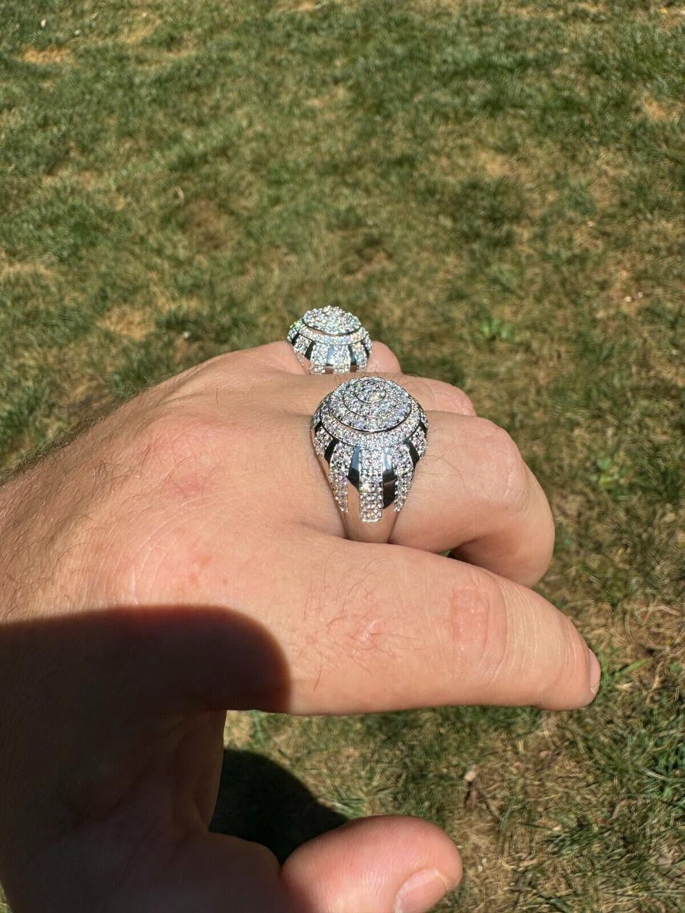 HarlemBling MOISSANITE Arabian Royal Crown Iced Out Ring - 925 Silver