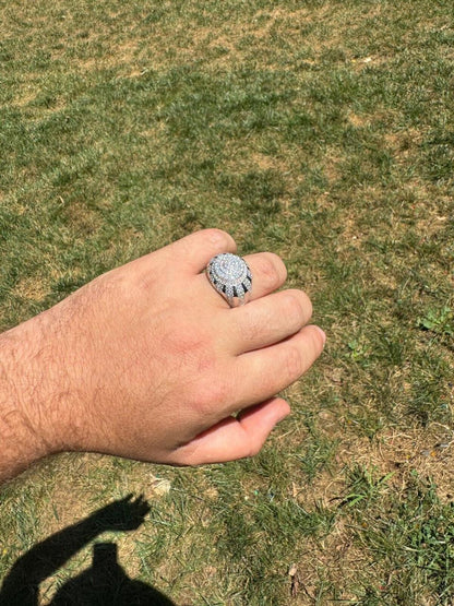 HarlemBling MOISSANITE Arabian Royal Crown Iced Out Ring - 925 Silver